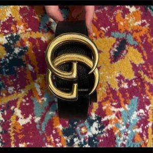 AUTHENTIC USED GUCCI GG MARMOT PEBBLED BELT